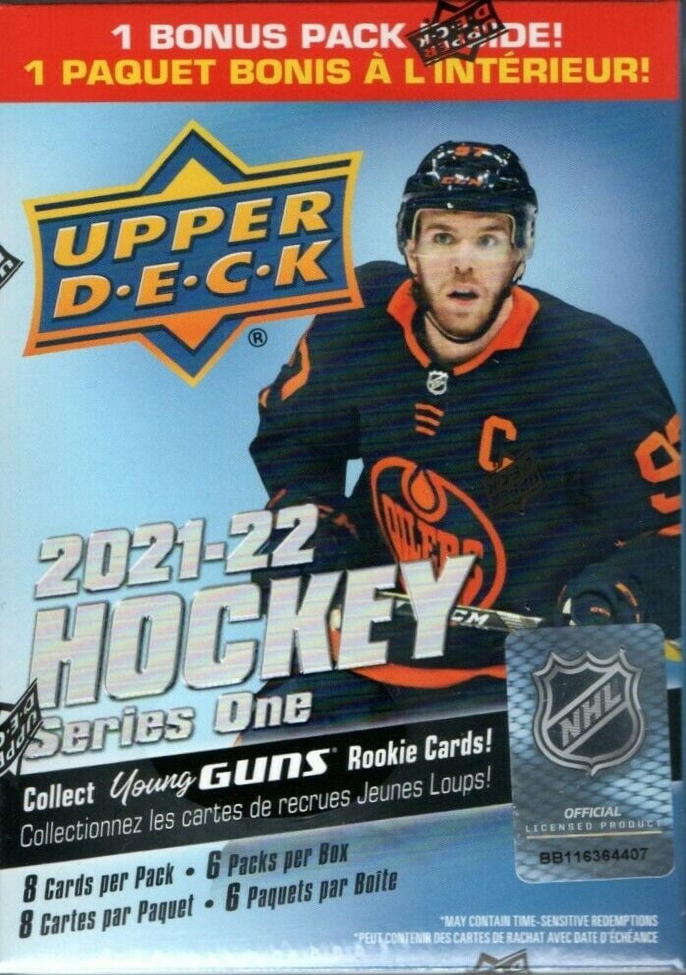 2021 2022 Upper Deck NHL Hockey Series One Blaster Box
