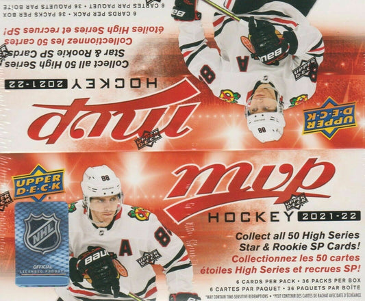 2021-22 Upper Deck MVP Hockey Retail Box