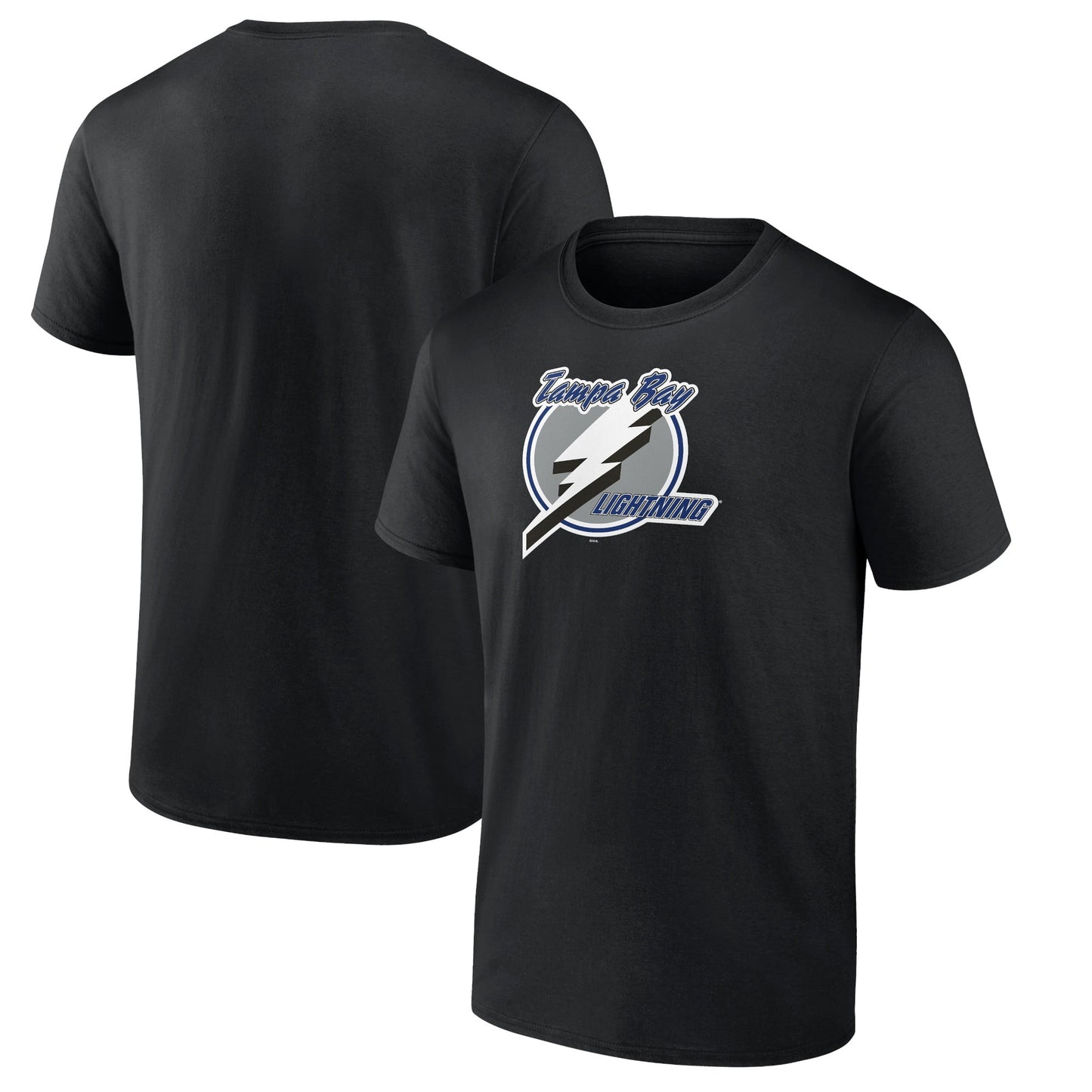 Men's Fanatics Branded Black Tampa Bay Lightning Team Primary Logo Graphic T-Shirt