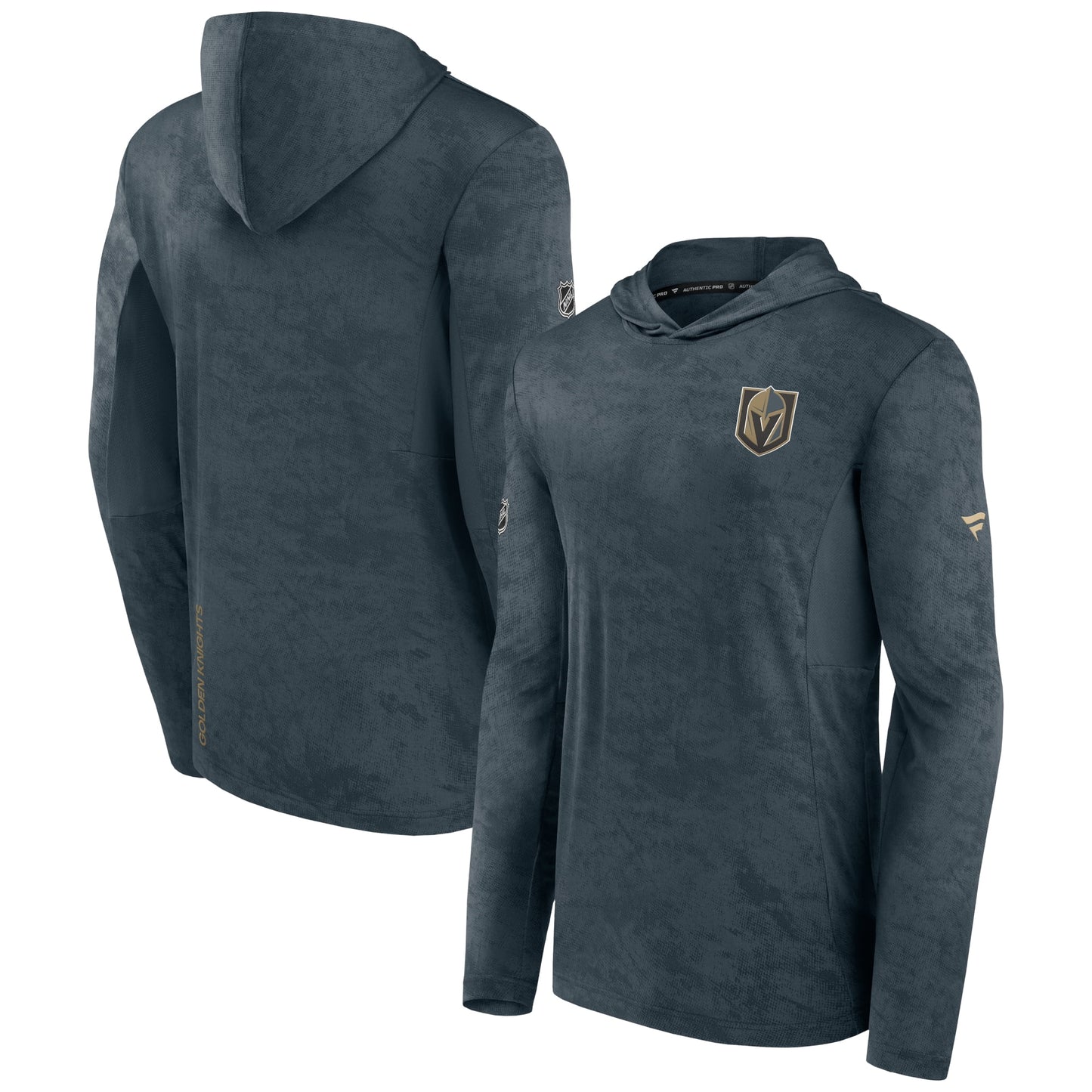 Men's Fanatics Branded Gray Vegas Golden Knights Authentic Pro Rink Camo Pullover Hoodie