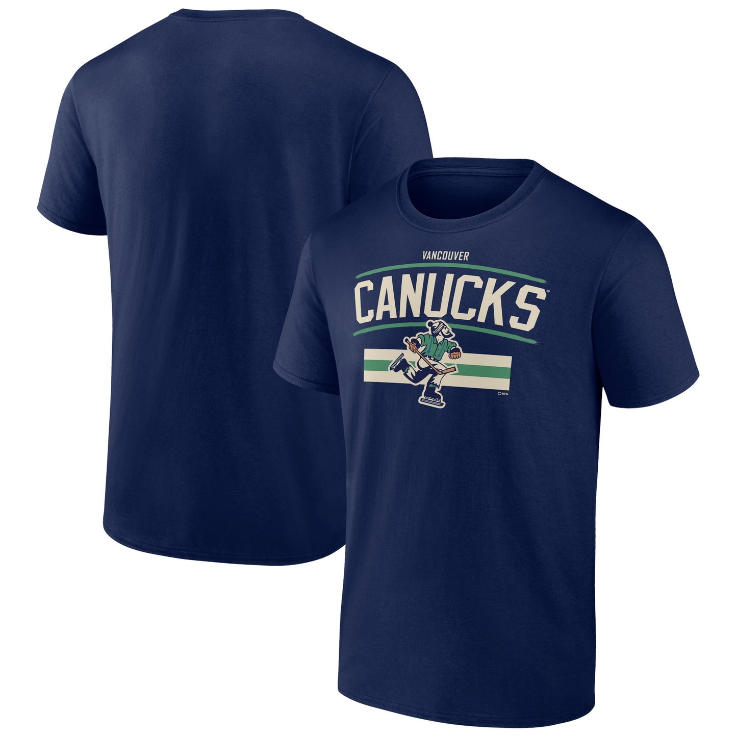 Men's Fanatics Branded Navy Vancouver Canucks Team Jersey Inspired T-Shirt