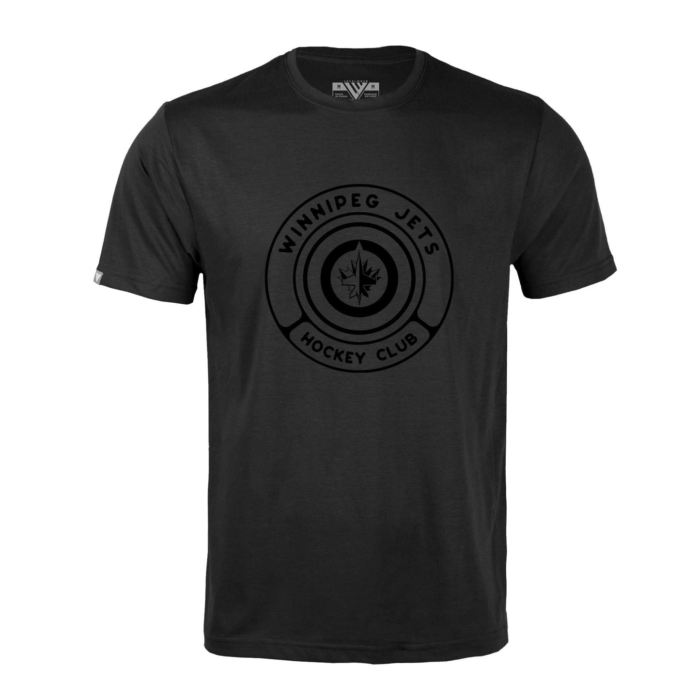 Men's Levelwear Black Winnipeg Jets Richmond T-Shirt