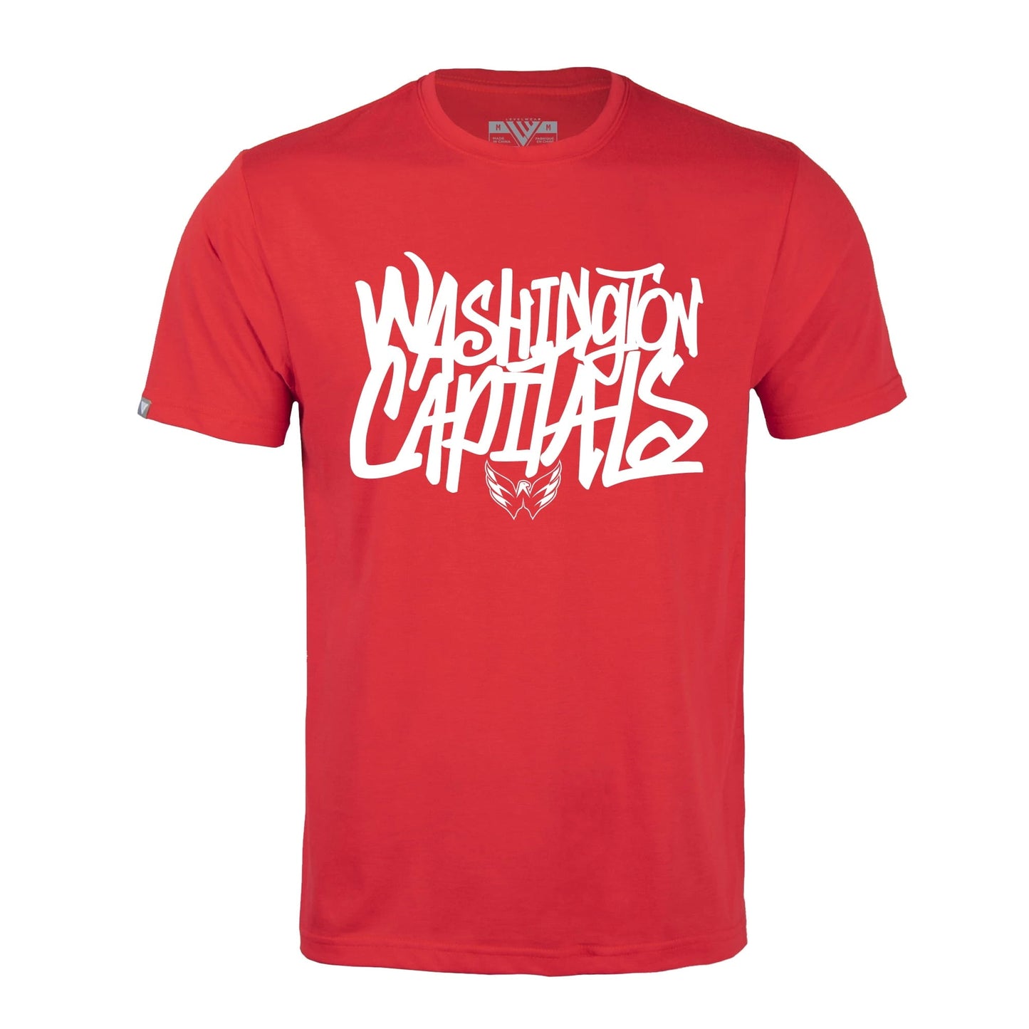 Men's Levelwear Red Washington Capitals Richmond Graffiti T-Shirt