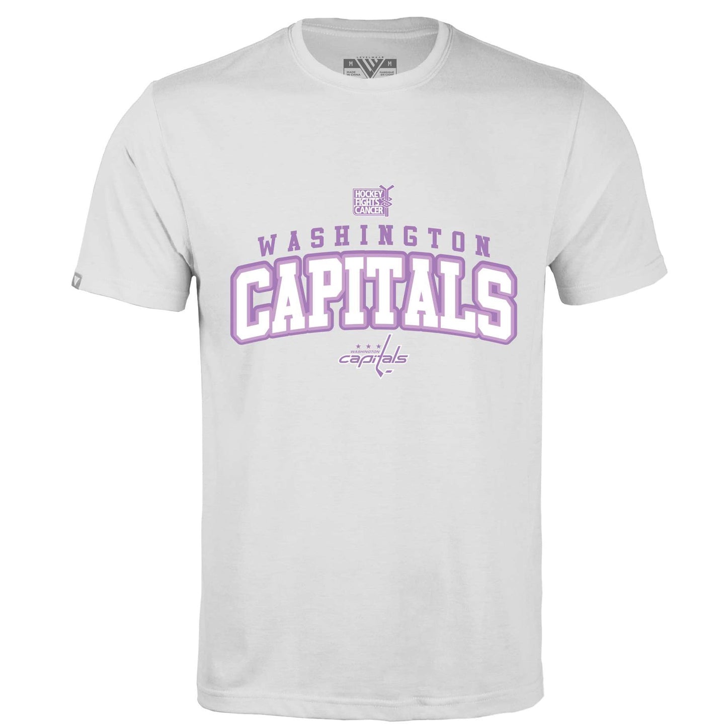 Men's Levelwear White Washington Capitals Hockey Fights Cancer Richmond T-Shirt