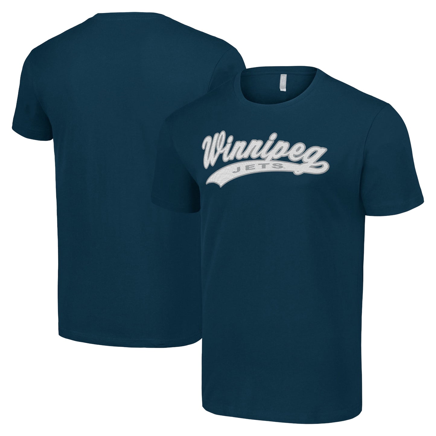 Men's Starter Navy Winnipeg Jets Tailsweep T-Shirt