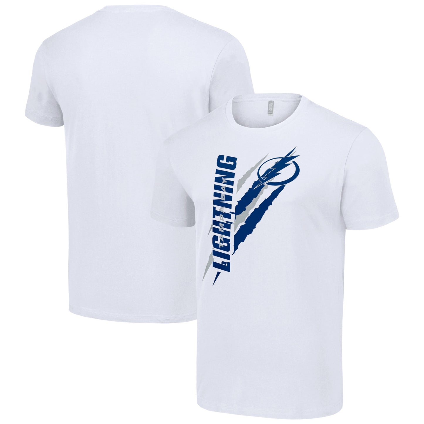 Men's Starter  White Tampa Bay Lightning Color Scratch T-Shirt