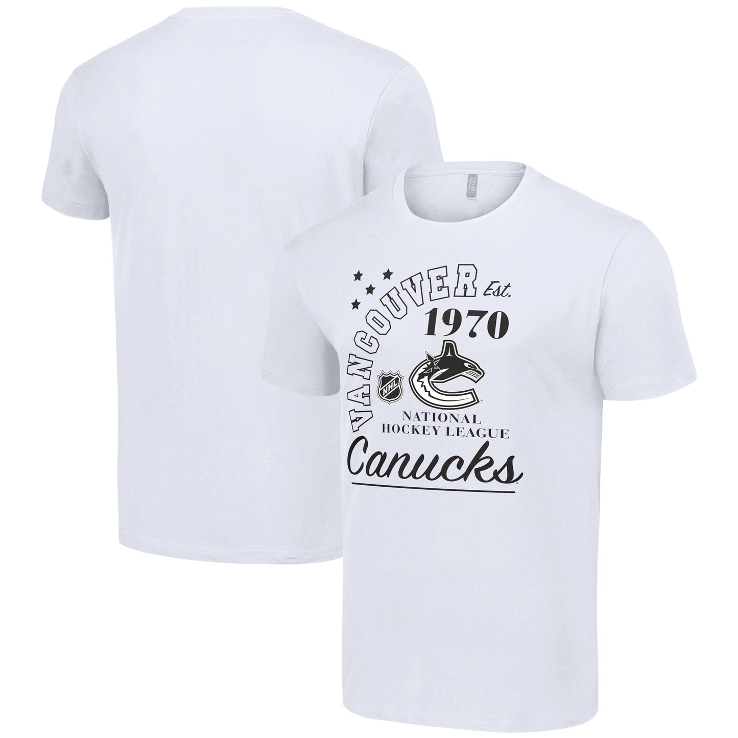 Men's Starter  White Vancouver Canucks Arch City Team Graphic T-Shirt