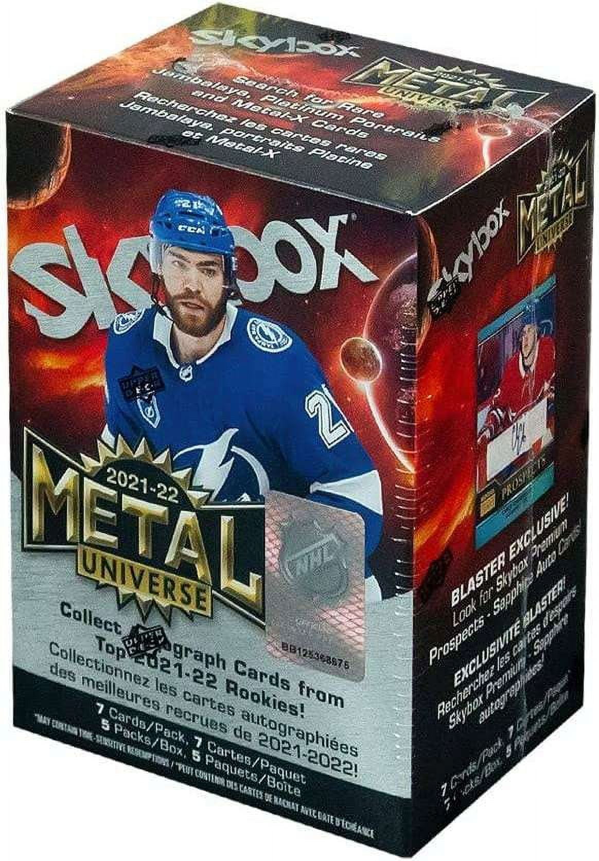 NHL Upper Deck 2021-22 Metal Universe Trading Card BLASTER Box (5 Packs)