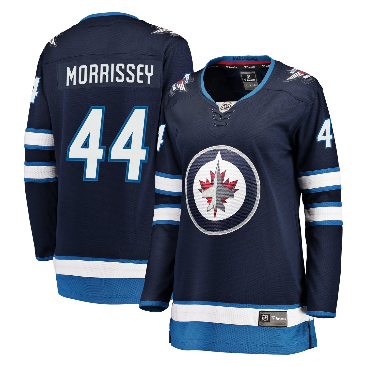 Women's Fanatics Branded Josh Morrissey Navy Winnipeg Jets Breakaway Jersey