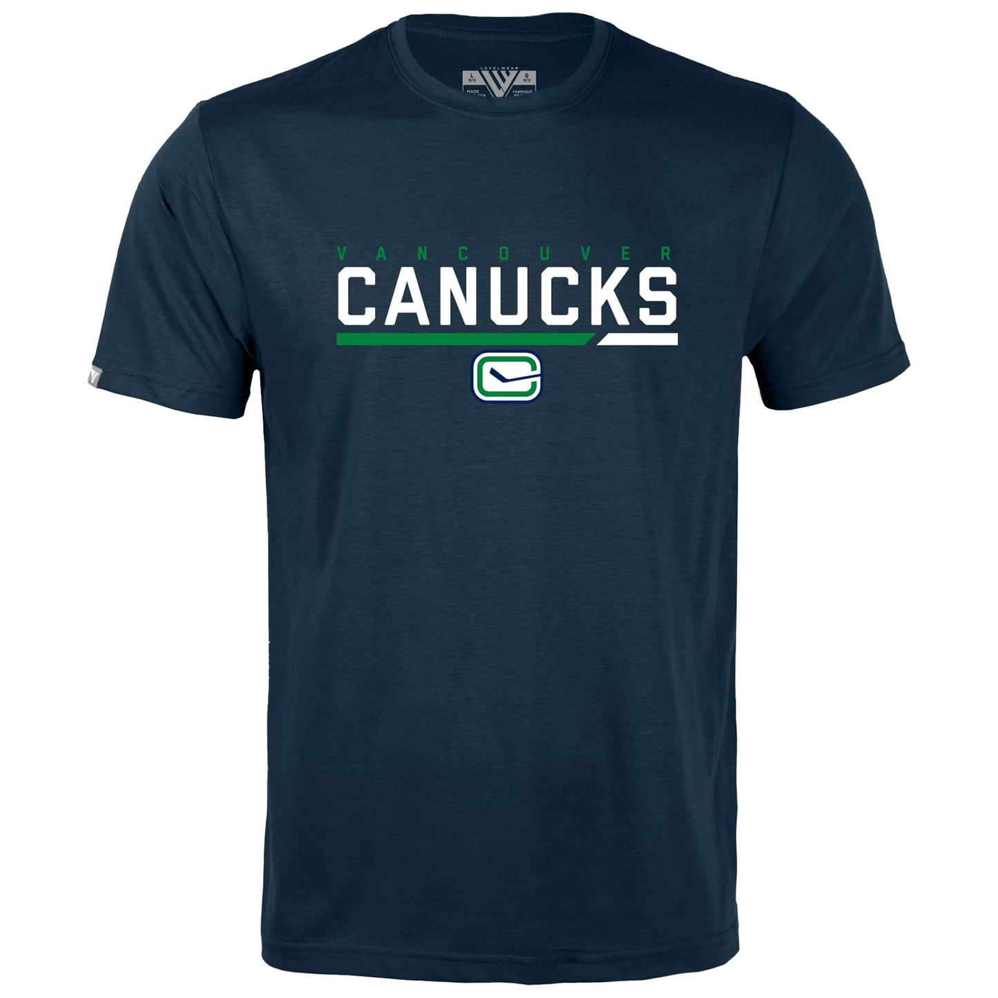 Youth Levelwear Navy Vancouver Canucks Little Richmond T-Shirt
